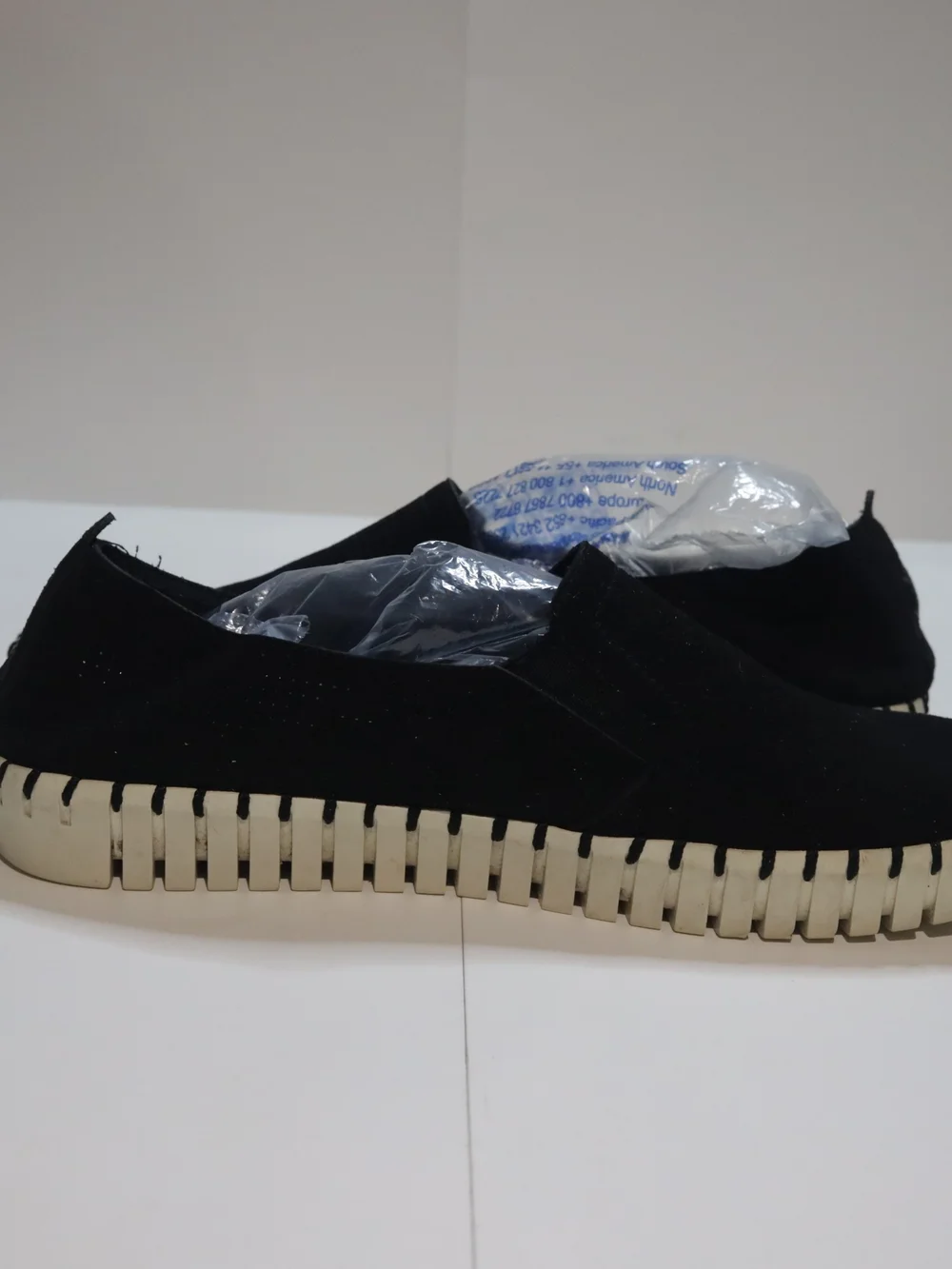 Skechers Suede Slip-Ons Black Size 8.5